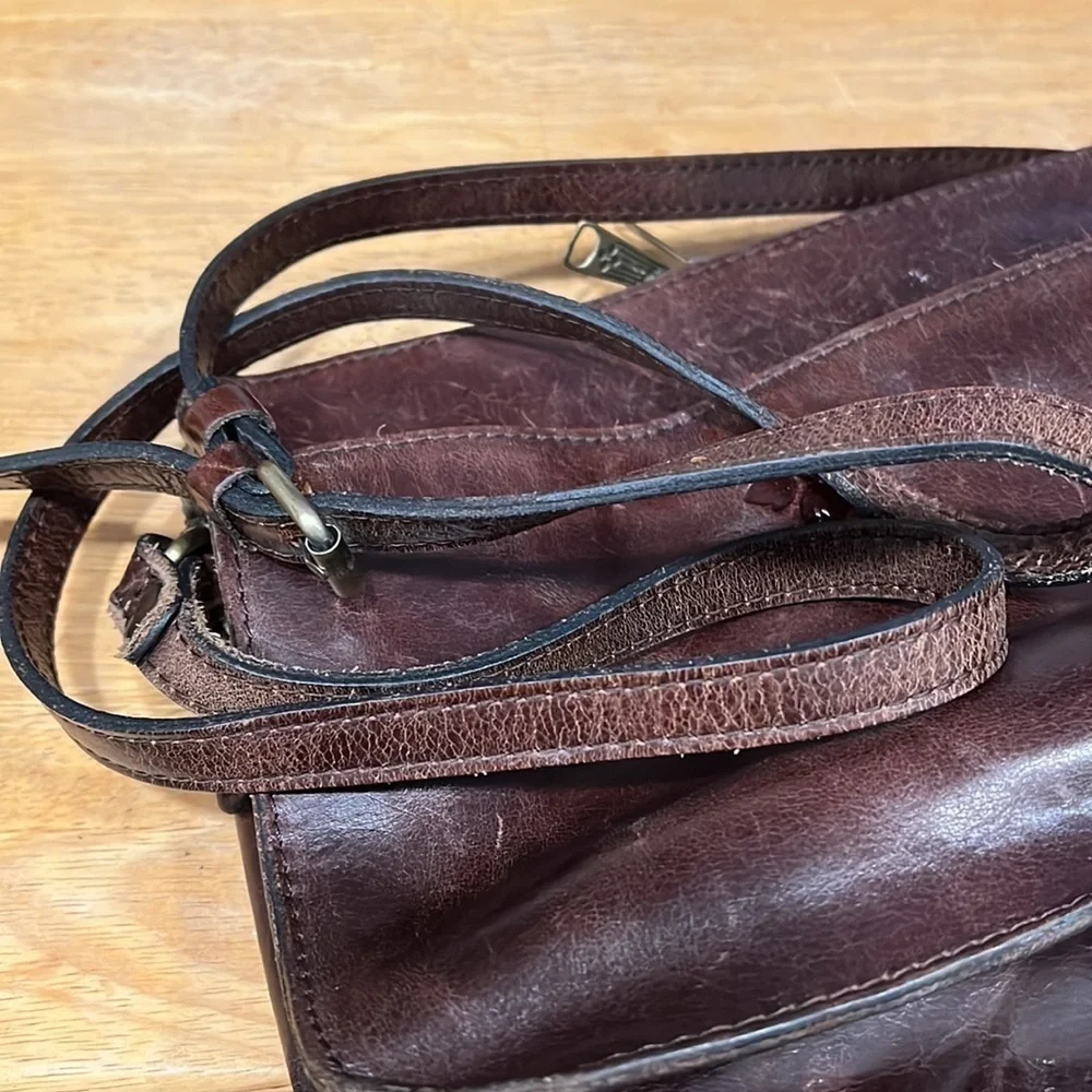 Patricia Nash Nazaire Cheetah Print Brown Leather Crossbody Bag